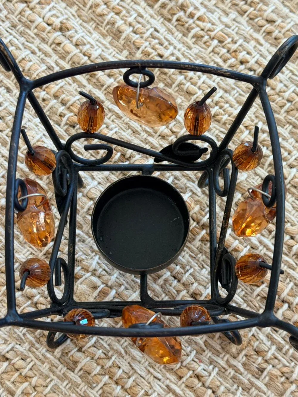 Lot of 3 Wrought Iron Tea Light Candle Holder